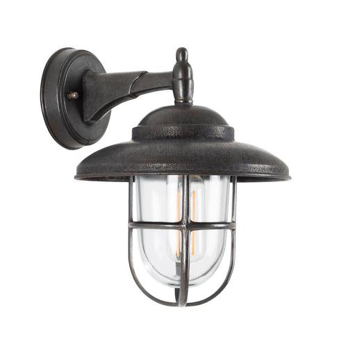 Scheepslampen & Maritiem Monte Antiek Wandlamp Zwart, Tuin en Terras, Buitenverlichting, Verzenden