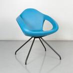 Lonc Easer design stoel, blauw, 4-poot onderstel, Huis en Inrichting, Stoelen, Ophalen of Verzenden, Gebruikt
