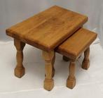 Set bijzettafels - Eik-Hout, Massief blank eikenhout - Twee