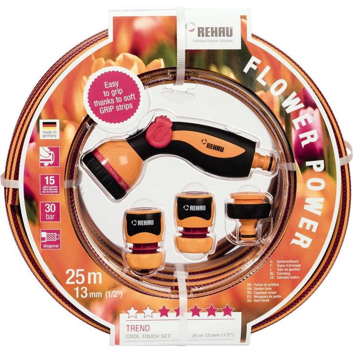 Uitgebreide tuinslangenset (25 meter), Doe-het-zelf en Bouw, Gereedschap | Overige machines, Nieuw, Verzenden