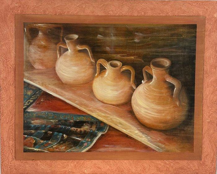 Antonio Sgarbossa (1945) - Tutti in fila, Antiek en Kunst, Kunst | Schilderijen | Klassiek