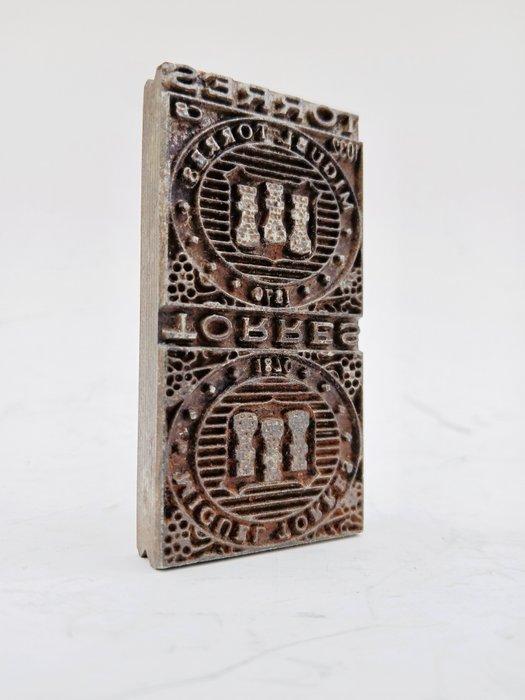 Drukblokken - Miguel Torres - Typografisch cliché - Spanje -, Antiek en Kunst, Curiosa en Brocante