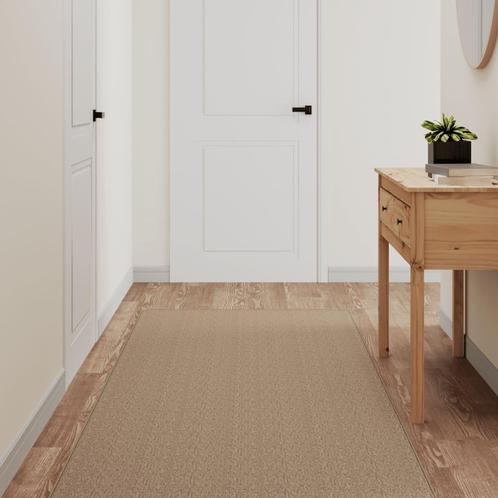 vidaXL Tapijtloper 80x250 cm sisal-look zandkleurig, Huis en Inrichting, Stoffering | Tapijten en Vloerkleden, Nieuw, Verzenden