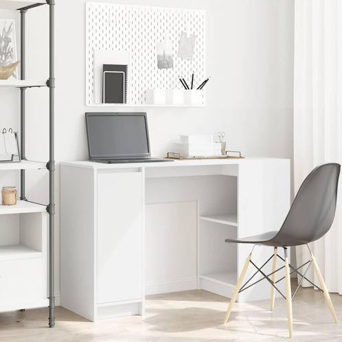 vidaXL Bureau 120x42x76 cm spaanplaat wit, Huis en Inrichting, Bureaus, Nieuw, Verzenden