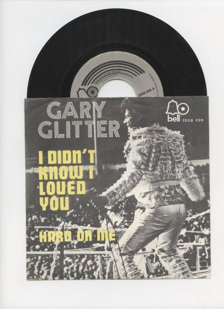 Gary Glitter – I Didnt Know I Loved You / Hard On Me (1-7-, Cd's en Dvd's, Vinyl Singles, Ophalen of Verzenden