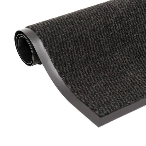 vidaXL Droogloopmat rechthoekig getuft 90x150 cm zwart, Tuin en Terras, Deurmatten, Nieuw, Verzenden
