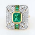 (GIA Certified) - (Emerald) 1.50 Cts - (Emerald) 0.28 Cts