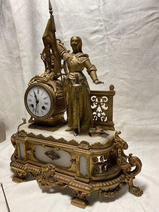 Pendule - Brons, Marmer, Messing - 1850-1900, Antiek en Kunst, Antiek | Klokken