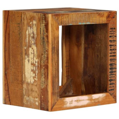 vidaXL Kruk 40x30x40 cm massief gerecycled hout, Huis en Inrichting, Tafels | Bijzettafels, Nieuw, Verzenden