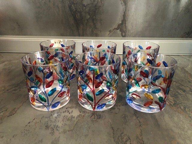 RCR - Service de boisson pour 6 (6) - Laurus - Verre de, Antiek en Kunst, Antiek | Glaswerk en Kristal