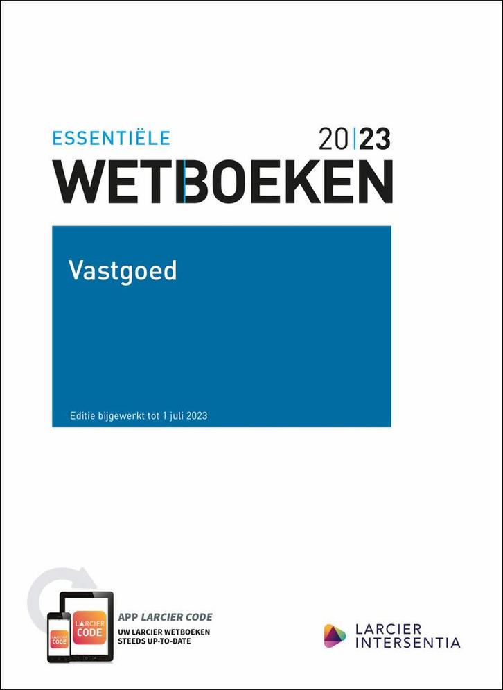 Wetboek Vastgoed - 2023 / Essentiële Wetboeken 9789400016828, Boeken, Wetenschap, Zo goed als nieuw, Verzenden