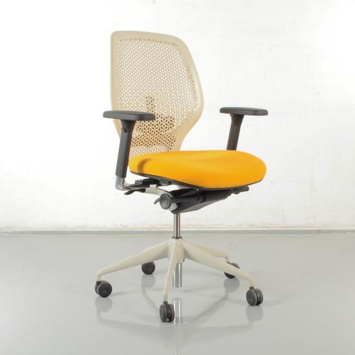 Orangebox ARA-EBA bureaustoel, geel / wit, 4D armleggers, Huis en Inrichting, Bureaustoelen, Ophalen of Verzenden