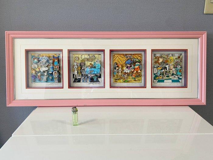 Charles Fazzino (1955) - Cartoon Clinic / Set of 4, Antiek en Kunst, Kunst | Schilderijen | Modern