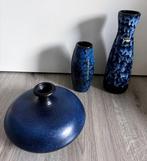 Scheurich, e.a. - Vase (3) - Cylindre/Disque - Bleu cobalt