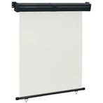 vidaXL Balkonscherm 145x250 cm crèmekleurig, Verzenden