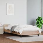 vidaXL Cadre de lit avec tête de lit Cappuccino 80x200, Maison & Meubles, Neuf, Verzenden