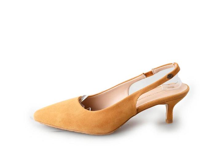 Fred de La Bretoniere Slingbacks in maat 37 Bruin | 5% extra, Kleding | Dames, Schoenen, Bruin, Zo goed als nieuw, Verzenden