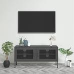 vidaXL Tv-meubel 105x35x50 cm staal antracietkleurig, Huis en Inrichting, Verzenden, Nieuw