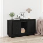 vidaXL Zijtafel Zwart Eiken 102x35x60 cm Bewerkt Hout, Verzenden, Nieuw