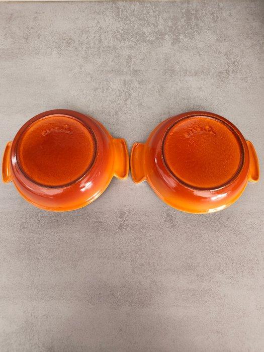FE Belgium, Style Le Creuset - Oven Pannen - Ovenschaal (2), Antiquités & Art, Antiquités | Ustensiles de cuisine
