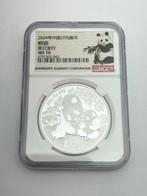 China. 10 Yuan 2024/2025 Panda, 2x30g (.999) - MS 70 (Zonder, Postzegels en Munten