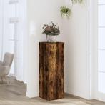 vidaXL Plantenstandaard 33x33x100 cm bewerkt hout gerookt, Verzenden, Nieuw