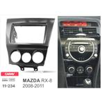 Facade Autoradio 2 Din Noir Brillant Pour Mazda Rx-8 08-11, Verzenden, Nieuw