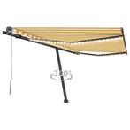 vidaXL Luifel automatisch met LED en windsensor 400x300 cm, Verzenden, Nieuw