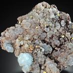 MONSTER van topkwaliteit blauwe Hemimorphiet met Mimetiet op