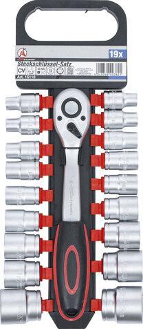 Dopsleutelset 12,5 mm (1/2) 8 - 32 mm 19-dlg, Auto diversen, Auto-accessoires, Verzenden