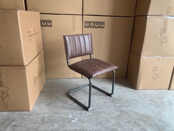 Veiling - Stoel Dunk (set van 4) Stof - Bruin - Donkerbruin, Maison & Meubles, Chaises