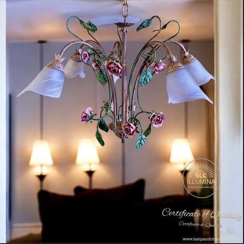 SLC Illumina - MG - Lustre - Fer forgé - Printemps 5, Antiek en Kunst, Kunst | Designobjecten