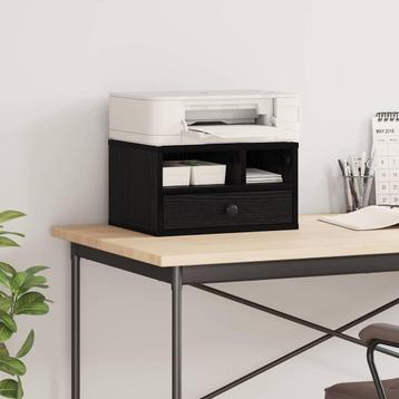 vidaXL Printerstand met lade Zwart Eiken 40 x 32 x 24 cm beschikbaar voor biedingen