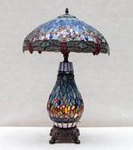 Lamp - Tiffany style - dragonfly - Messing, Glas