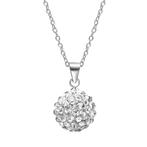 Fako Bijoux® - Ketting - Disco Dots - Hanger - Wit, Verzenden, Nieuw