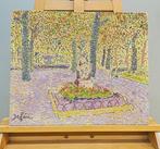 Rafael Befan (XX) - Pointillist garden, Antiek en Kunst
