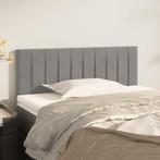 vidaXL Hoofdbord 100x5x78/88 cm fluweel lichtgrijs, Huis en Inrichting, Verzenden, Nieuw