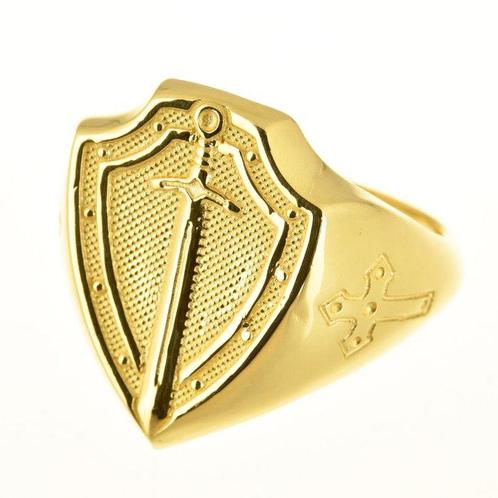 Bague - 18 carats Or jaune, Handtassen en Accessoires, Ringen