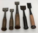 Set of 6 / Japanese Vintage  NOMI Chisel +  Kanna