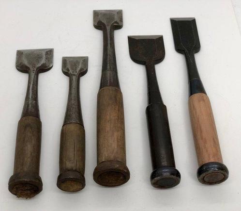Set of 6 / Japanese Vintage  NOMI Chisel +  Kanna, Antiek en Kunst, Antiek | Wandborden en Tegels