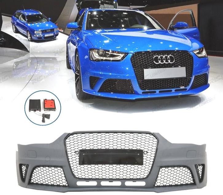 PARE-CHOCS FRONTAL AUDI A4 B8 11-15 LOOK RS CALANDRE NOIR PD, Auto-onderdelen, Carrosserie, Verzenden