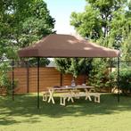 vidaXL Tente de réception pliable escamotable marron, Tuin en Terras, Partytenten, Verzenden