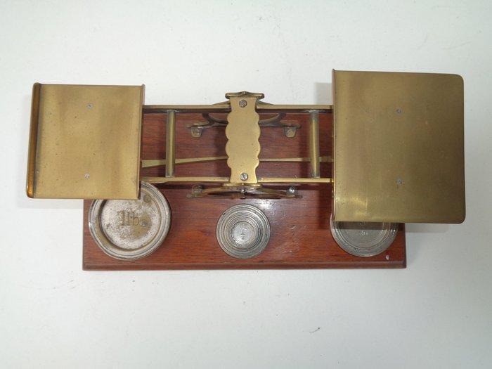 S.Mordan & co London - Weegschaal - Hout, Messing, Antiek en Kunst, Antiek | Overige Antiek