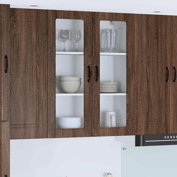 vidaXL Keukenkast aan de muur met plank Bruin Eiken 80 x 31, Huis en Inrichting, Kasten | Overige, Nieuw, Verzenden