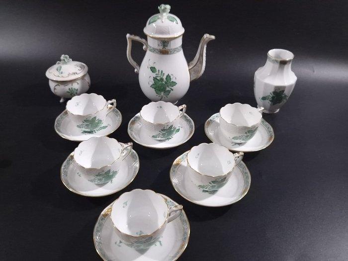 Herend - Koffieservies voor 6 (16) - Porselein, Antiek en Kunst, Antiek | Meubels | Tafels