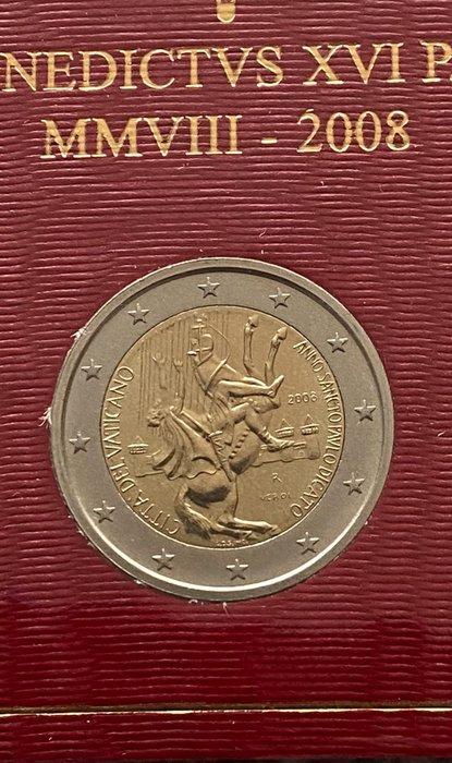 Vatican. 2 Euro 2008 San Paolo (Sans Prix de Réserve), Postzegels en Munten, Munten | Europa | Euromunten