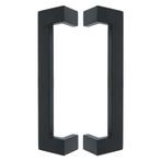 Deurgreep Aerina dubbel 250mm mat zwart, Doe-het-zelf en Bouw, Hang- en Sluitwerk, Nieuw, Overige materialen, Klink of Kruk