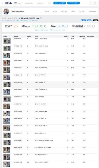 Pokémon - 20 Complete set - WOTC - Team Rocket, Hobby en Vrije tijd, Verzamelkaartspellen | Pokémon