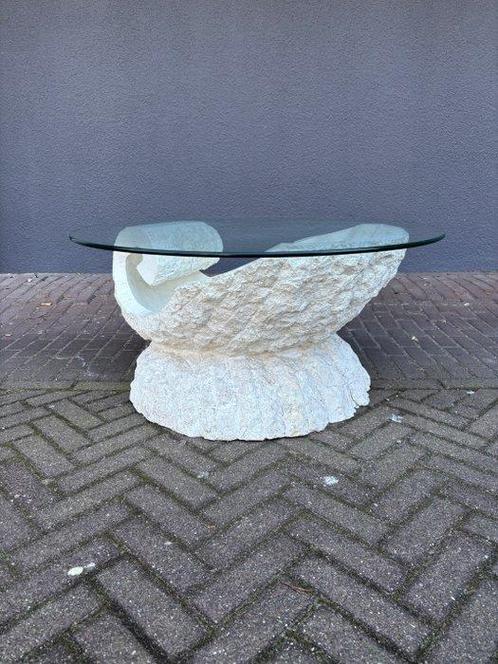 Table basse - Pierre - Table basse en perle vintage, Antiek en Kunst, Curiosa en Brocante