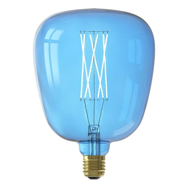 Calex Filament LED Lamp Kiruna XXL Sapphire Blue Ø140 mm E27, Huis en Inrichting, Lampen | Losse lampen, Verzenden